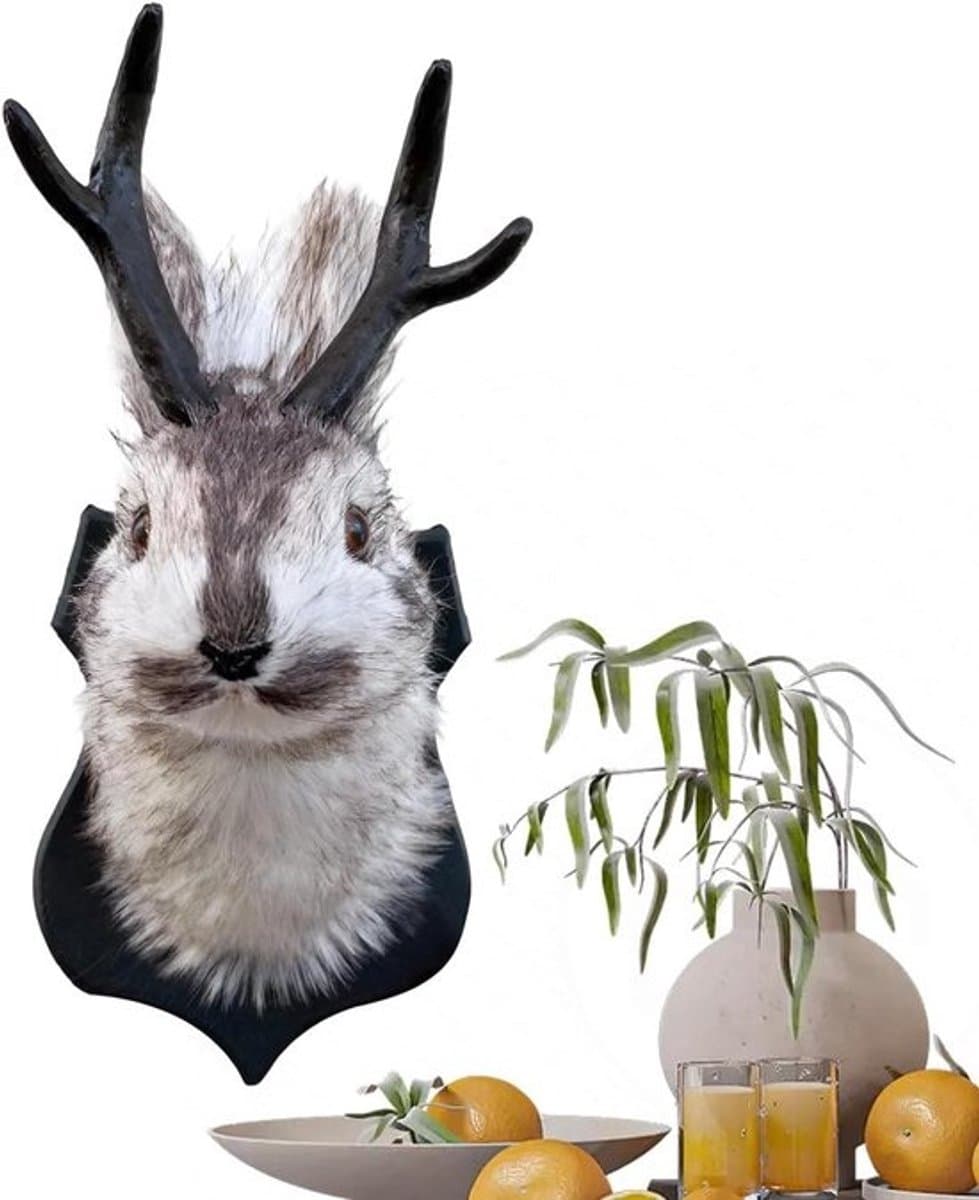 Dierenkop als wanddecoratie - Pluchen figuur - Voor muurverfraaiing - Originele artistieke stijl - 254 x 137 cm - Niet gespecificeerd