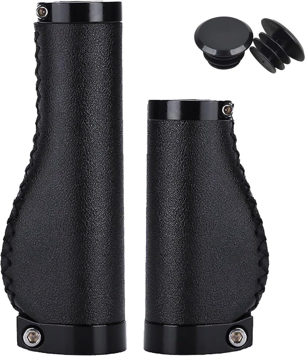 Handgrepen, ergonomische fietshandgrepen, antislip, met aluminium slot, voor fietsen, scooters, MTB, driewielers, diameter 22,2 mm
