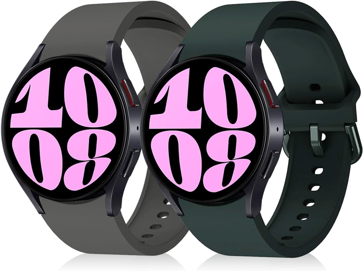 Armband voor Samsung Galaxy Watch 6/5/4 - siliconen 40/44 mm - set van 2 - stijlvol en comfortabel - ShopVlot