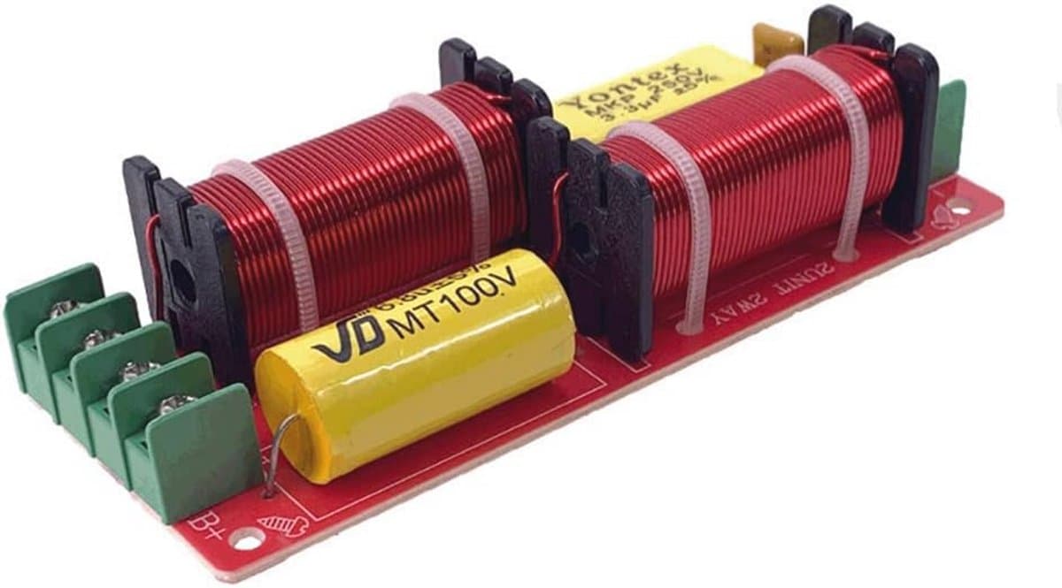 150W 2-weg Speaker Crossover voor Hoge en Lage Frequentie - Crossover Punt 2600Hz - Geschikt voor HI-FI Boekenplank en Surround Luidsprekers