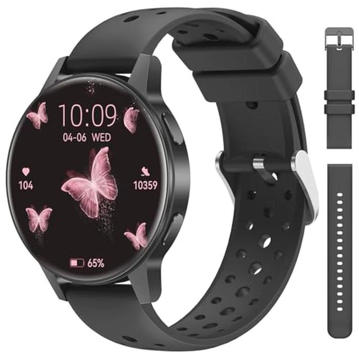 Smartwatch voor dames met hartslagmeting, menstruatiecyclus-tracking en 120 sportmodi