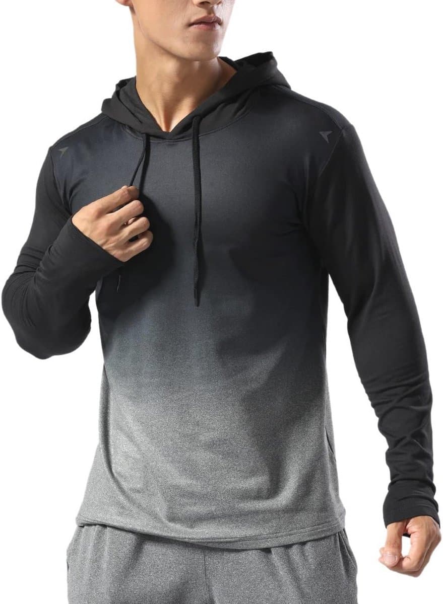 Heren Thermisch Gevoerde Sport Hoodie voor Training en Hardlopen