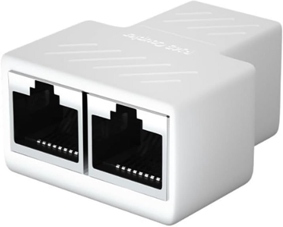 Netwerkkabel Splitter voor RJ45 Verbinding - Verlenging en Pass-Through Connectie