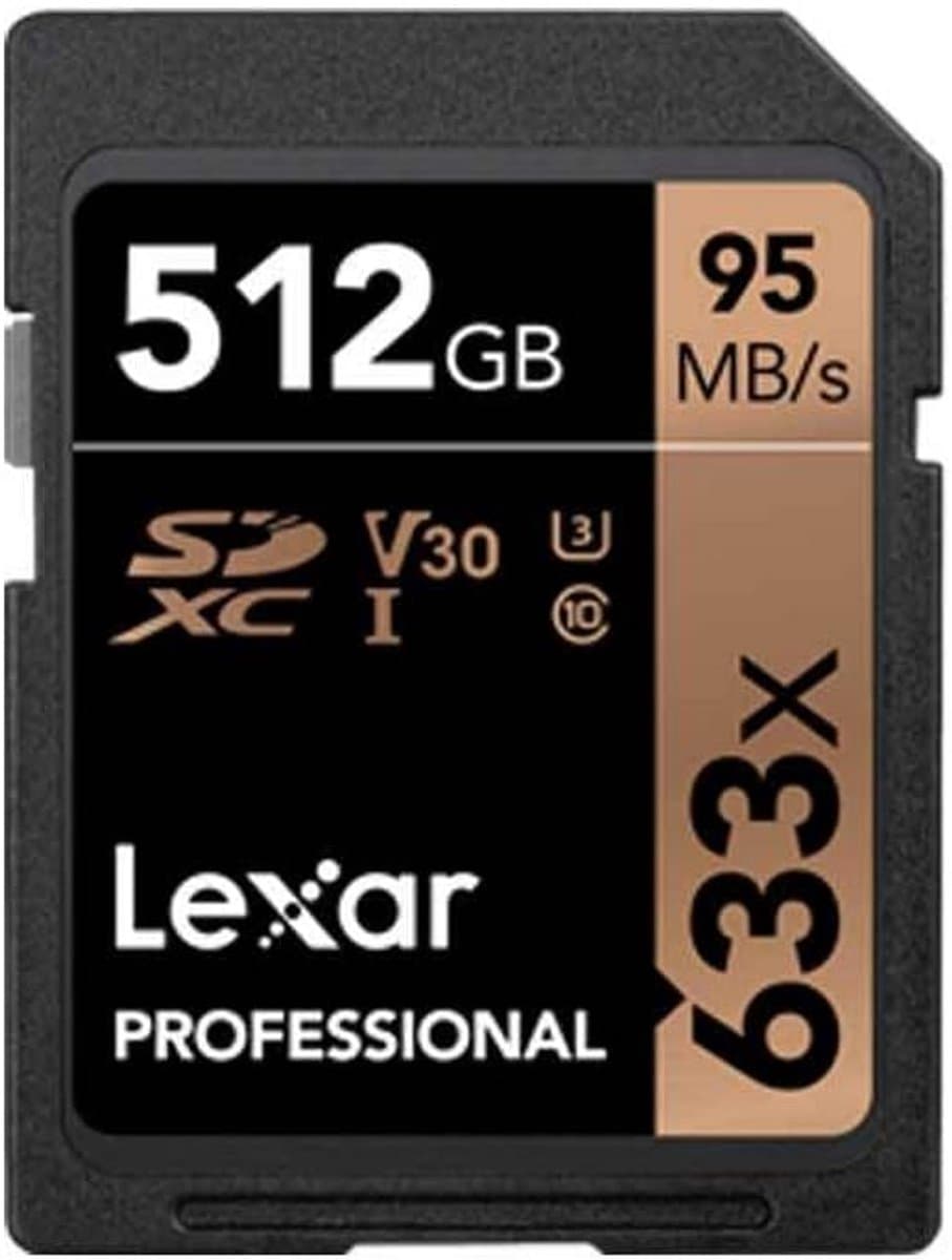 512GB SDXC UHS-I Geheugenkaart - Tot 95MB/s Leessnelheid, Perfect voor DSLR en HD Camcorders