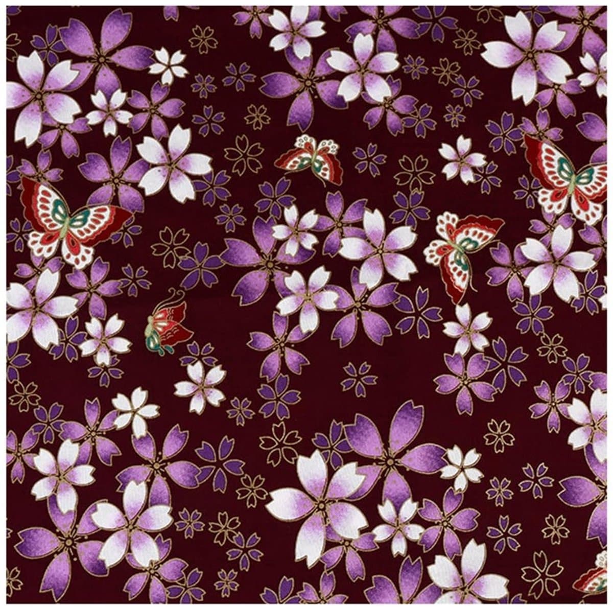 Dailygoods- Katoenen Stof Japanse Stijl - Decoratieve Stof - Meterware - Naaistof - 100 x 150 cm - Kleurrijk Bedrukt