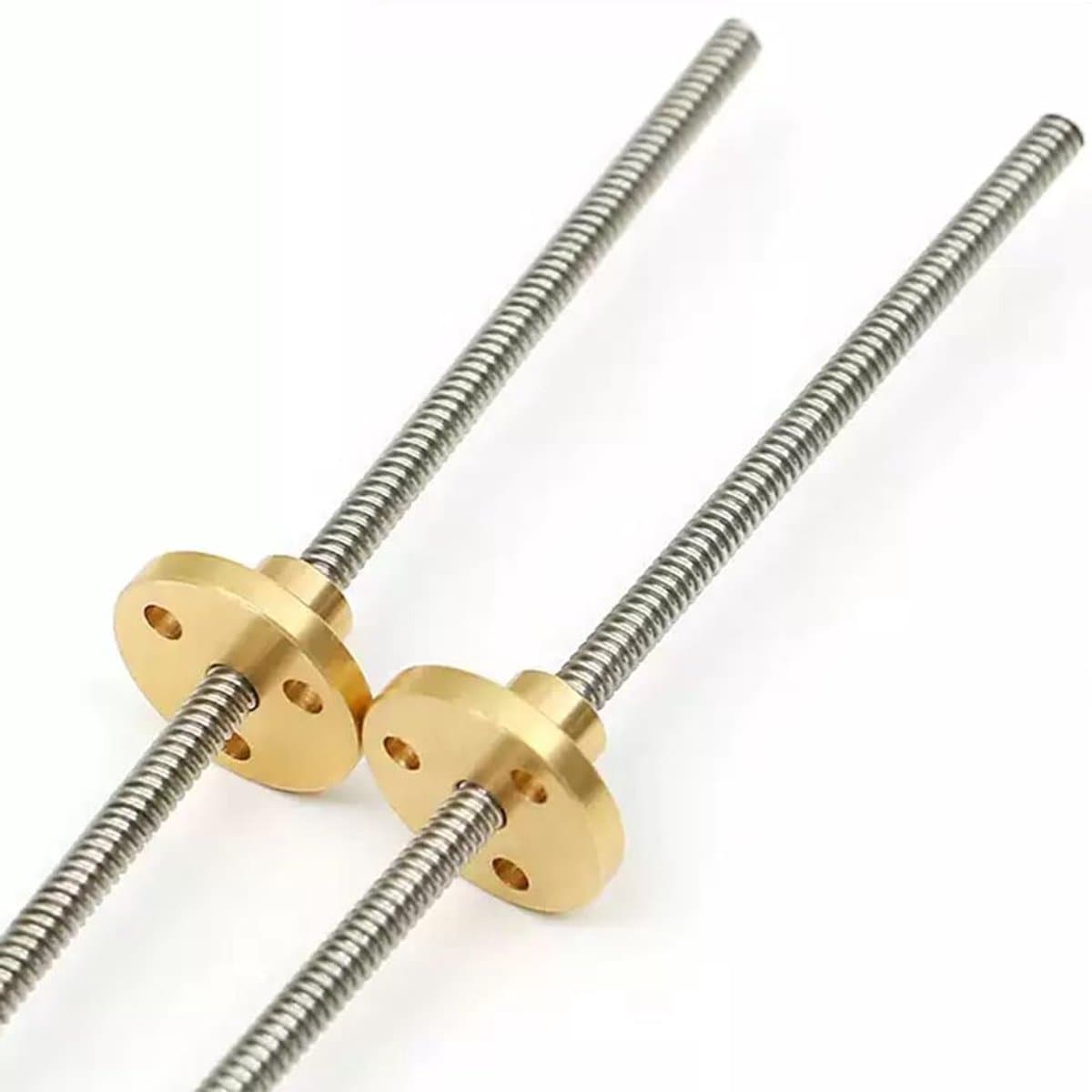 Loodschroef - Spindelstaaf - 3D-printer Onderdeel - Roestvrij Staal - 4mm Diameter - Zilverkleurig