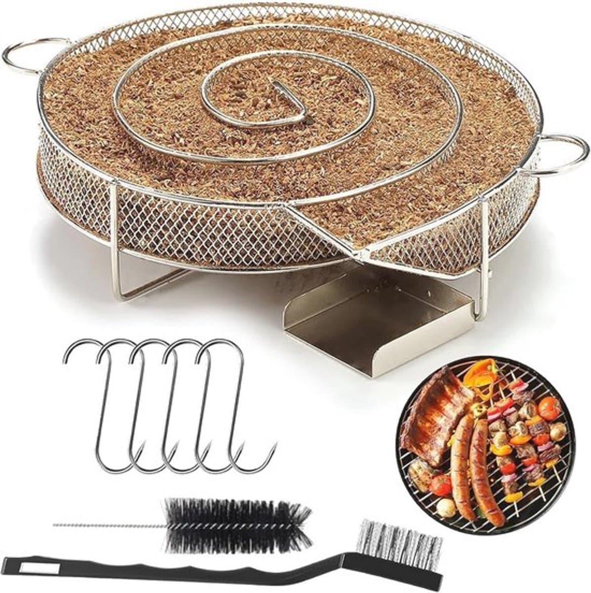 BBQ Rookbuis Vitdipy Smokerbox 31x5x5cm