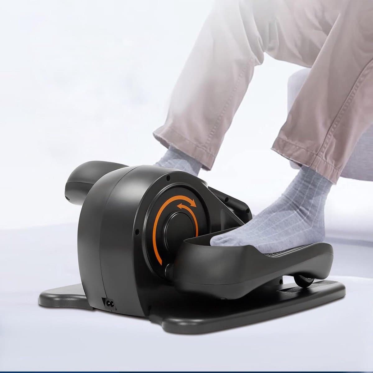 Mini Hometrainer - Elliptical Trainer - Bewegen op Kantoor - Met Afstandsbediening - 40 x 37.5 x 25 cm - Zwart