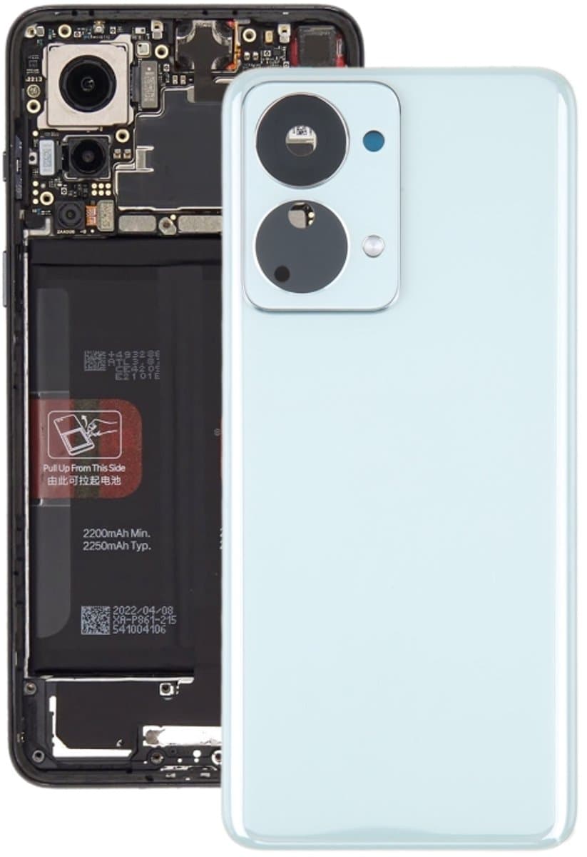 Voor OnePlus Nord 2T CPH2399 CPH2401 batterij achterkant (groen)