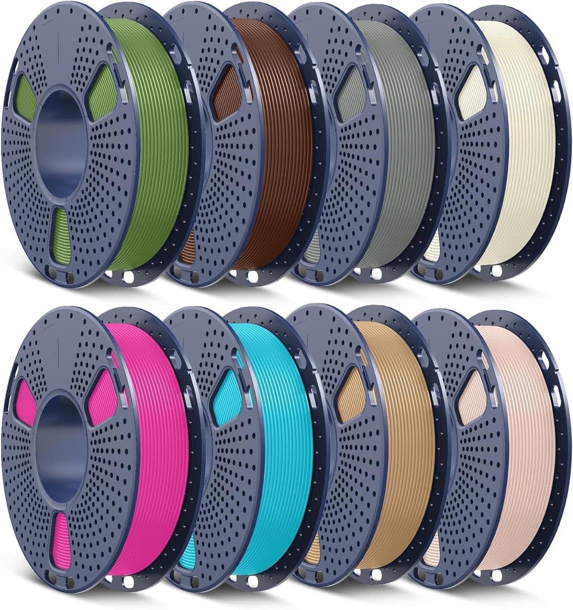 PETG Filament Set - 3D Printer Filament - 3D Modellen Printen - Hoge Impact Weerstand - 8 x 0.25 kg