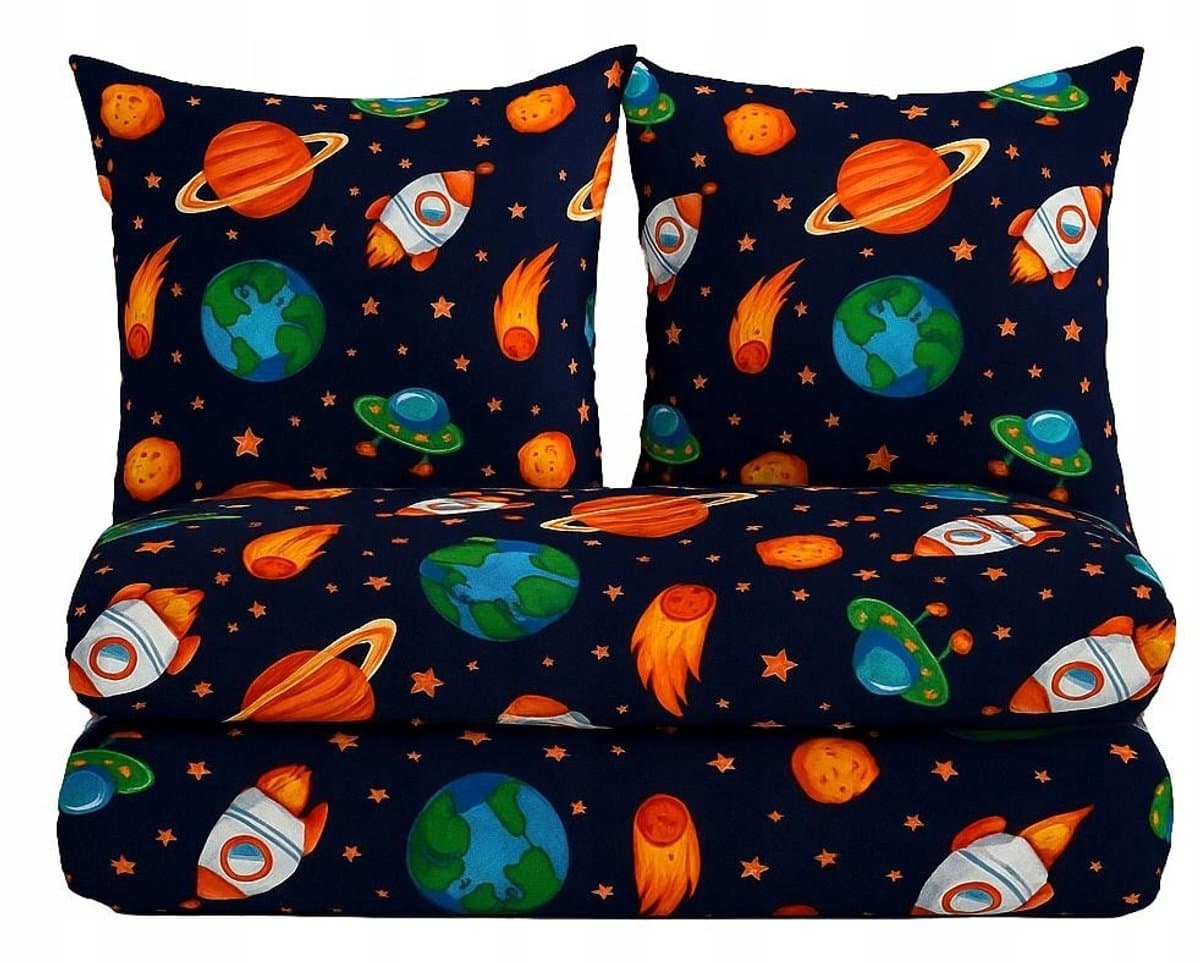 Kinderbeddengoed 160x200cm - Kosmos, Planeten & Sternen