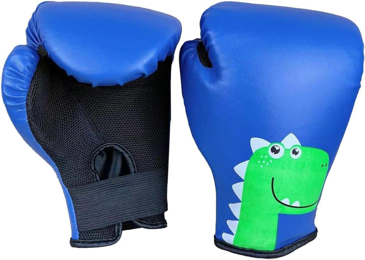 Kinder Bokshandschoenen - Trainingshandschoenen Vechtsport - Sporttraining - Ademend Mesh Ontwerp - 3-8 Jaar - Blauw