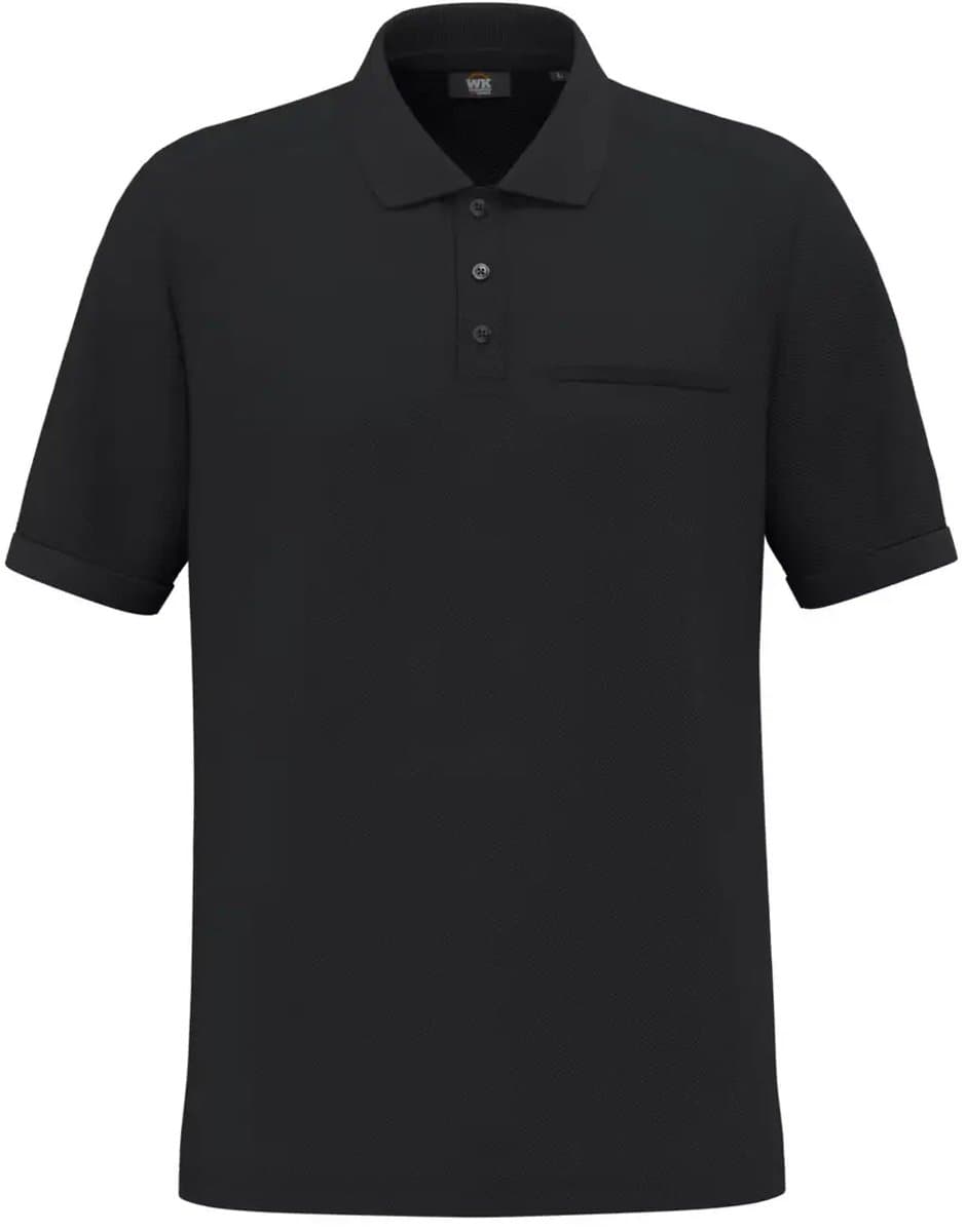 Ecoresponsabel Poloshirt met Borstzak WK. Designed To Work