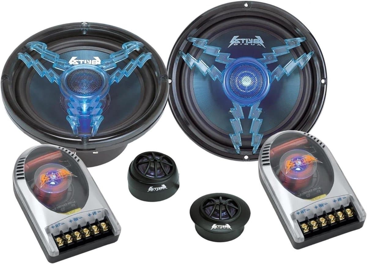 Compo Speakersysteem - Autospeakers set - Muziek Luisteren - 2-weg Systeem - 13cm - Zwart