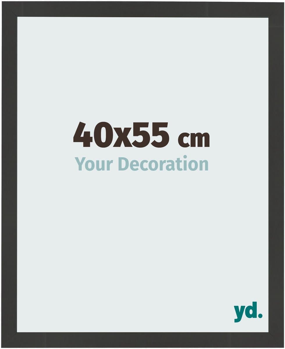 Your Decoration - Fotolijst 40x55 cm - MDF - Zwart Houtnerf - Bologna