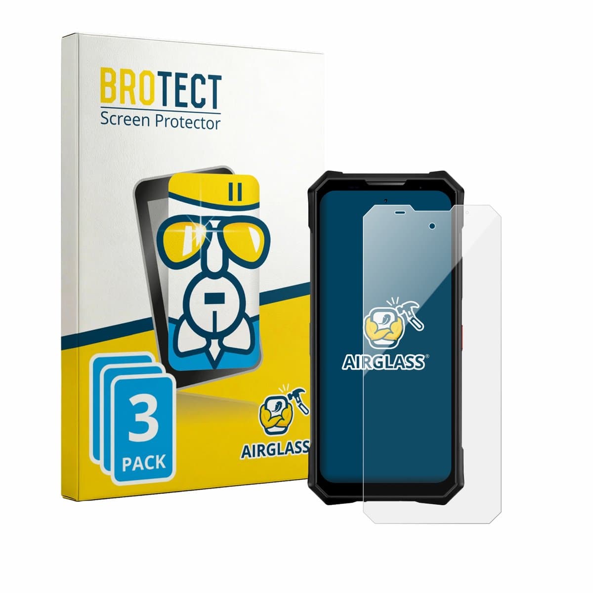 Screenprotector 3 Stuks voor Doogee V50 Beschermglas transparant