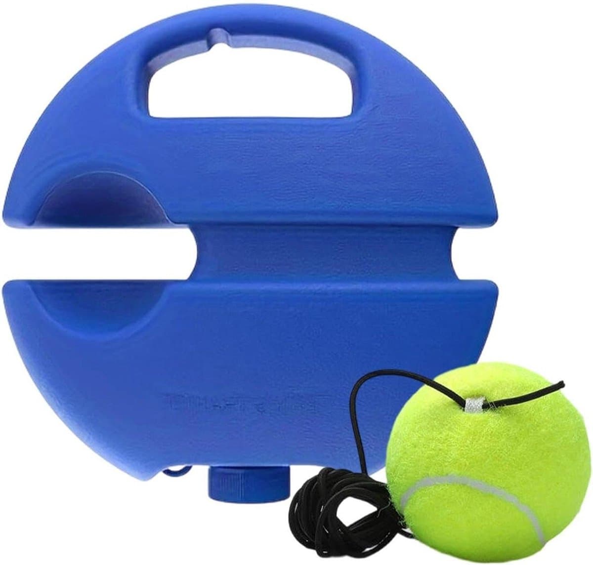 Tennis Terugkaatser Trainer - Bal Stuiter Oefenhulpmiddel - Tennistraining Verbeteren - Realistische Wedstrijdvoorbereiding - 21.5 x 21.5 x 5.5 cm