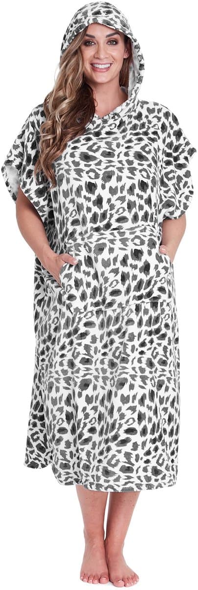 Omgoods - CityComfort Badponcho voor Volwassenen - Hooded Towel in Grijs