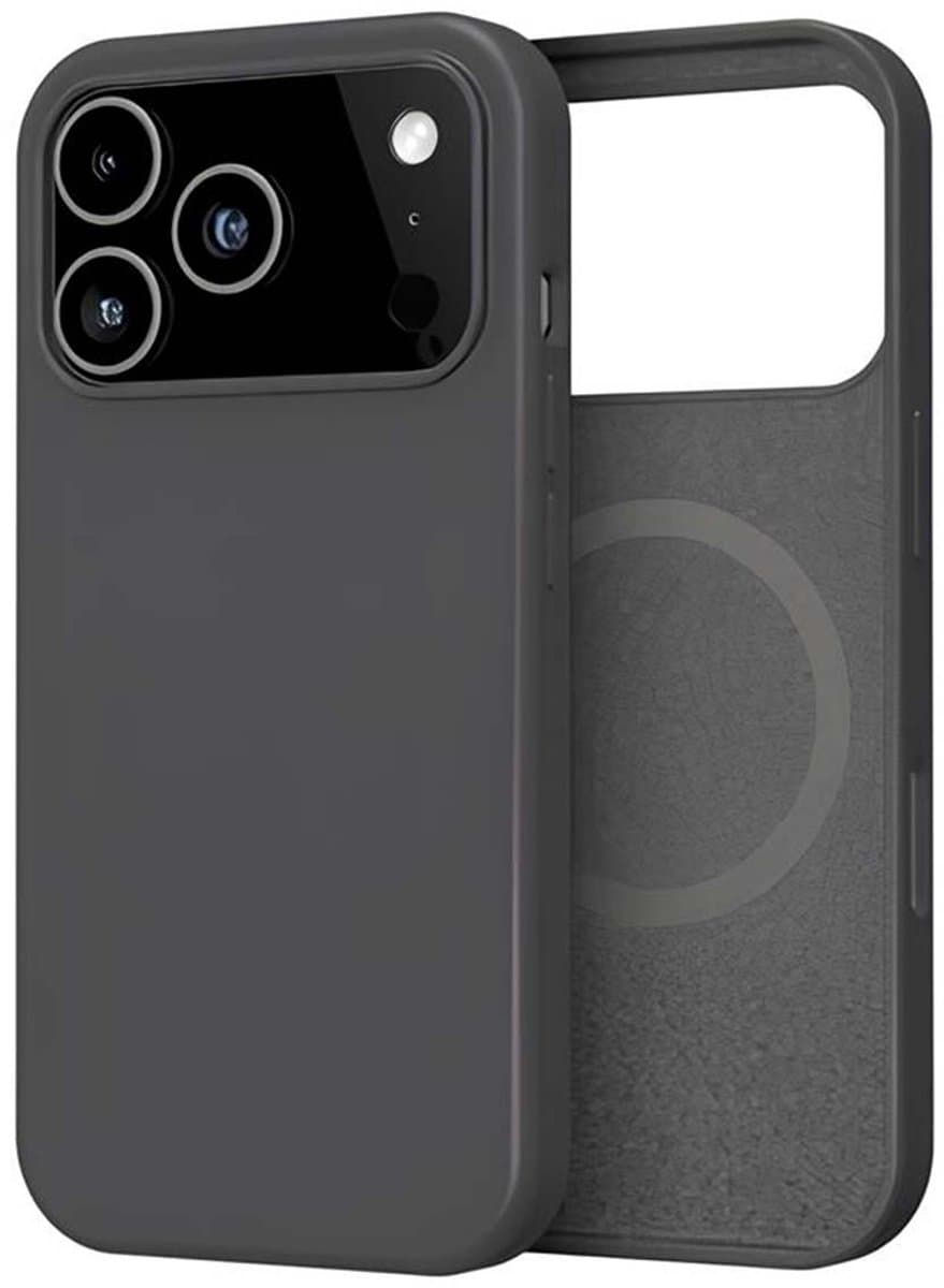 MYWAY, Siliconen Hoesje Geschikt voor Apple iPhone 17 Pro Compatibel met MagSafe, Zwart