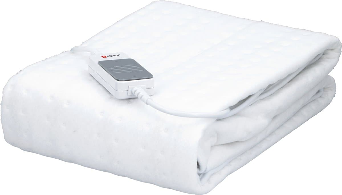 Alpina Verwarmde Deken Wit 60W 150cm*80cm