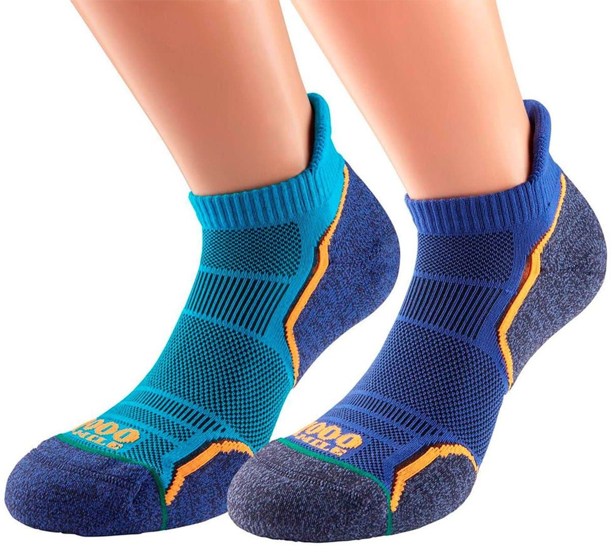 1000 Mile Run Socklet Mens (Twin Pack)