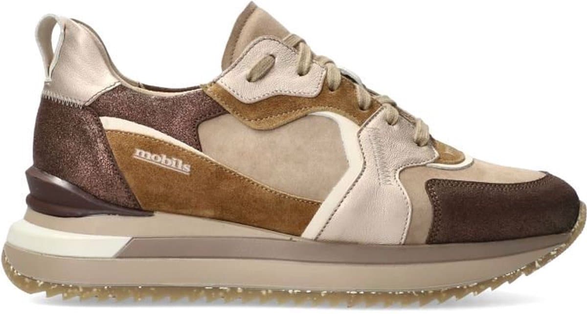 Mephisto Mobils Janel - dames sneaker - Bruin - maat 38 (EU) 5 (UK)