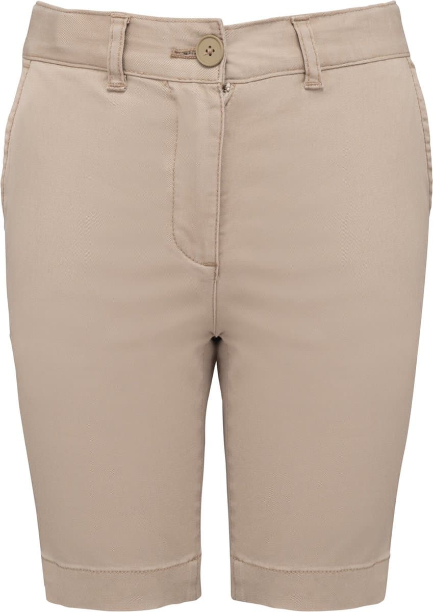 Kariban Chinobermuda voor meisjes K7008 - Camel - 8 jaar