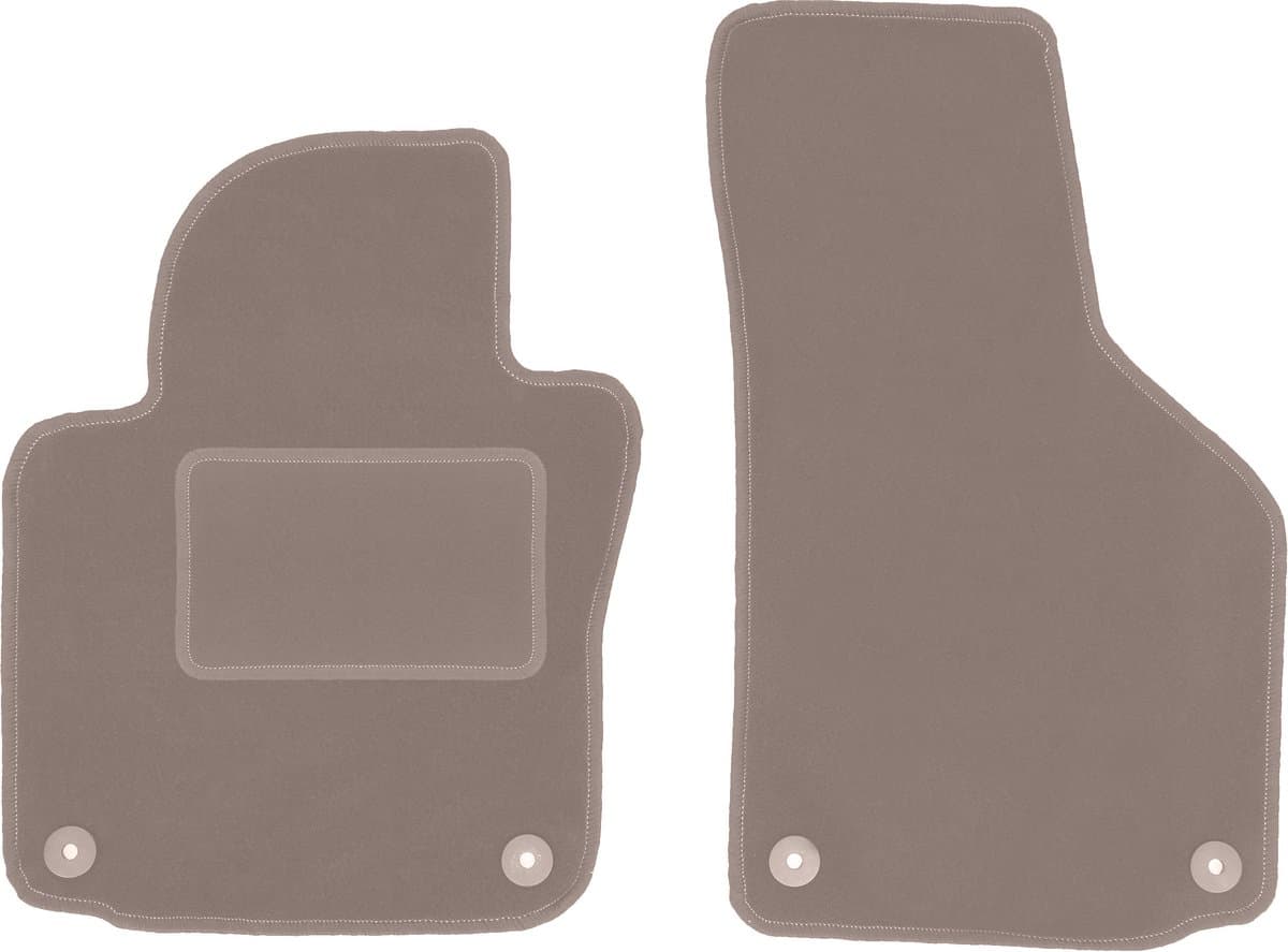 Beige voormatten voor: Volkswagen Golf VI hatchback, variant, stationwagen (2009-2013)