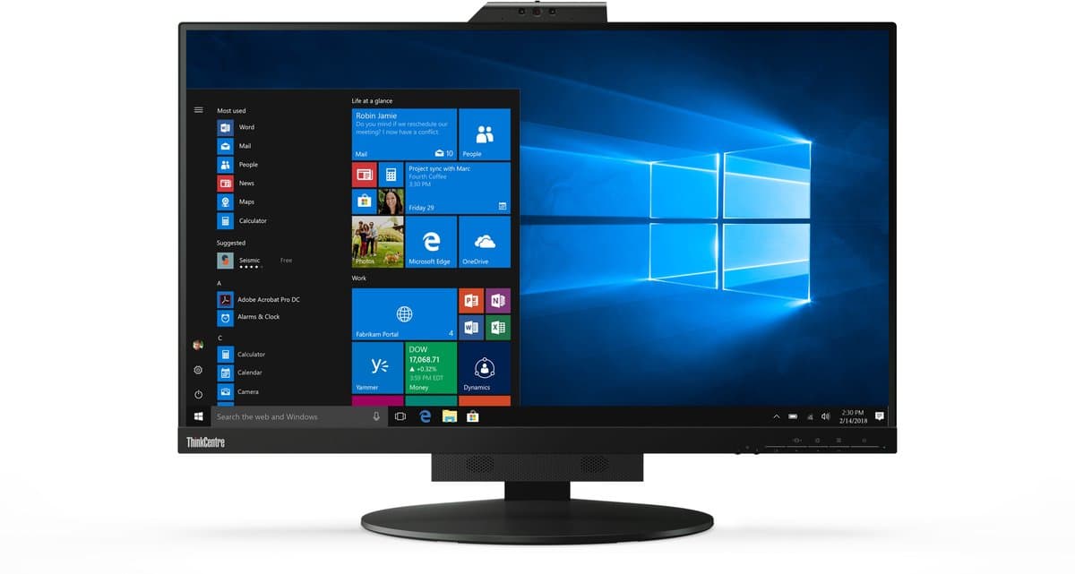Lenovo ThinkCentre Tiny-In-One 27 LED-scherm 68,6 cm (27") 2560 x 1440 pixels Quad HD zwart