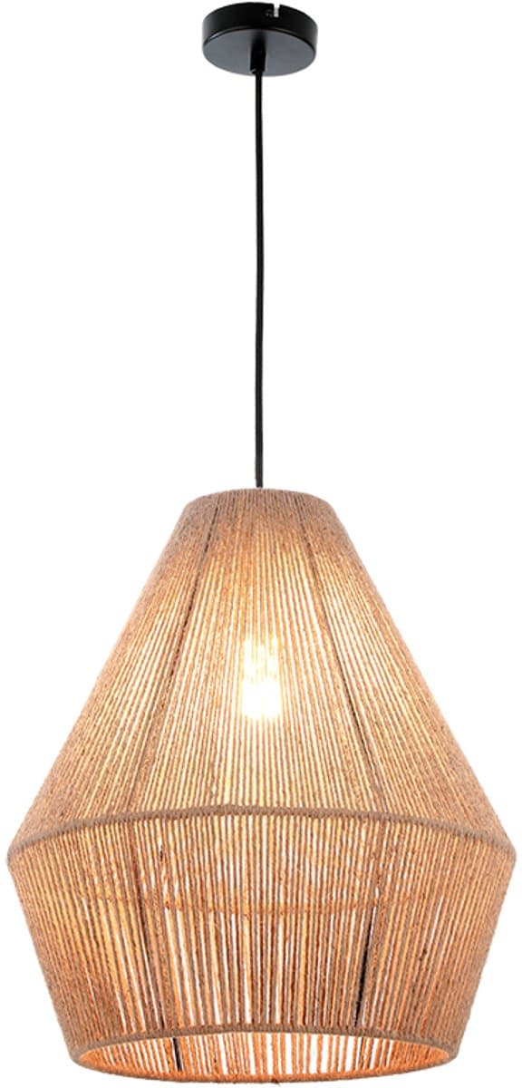 Olucia - HOLLY - Hanglamp - Roze / Zwart - Vorm: Rond