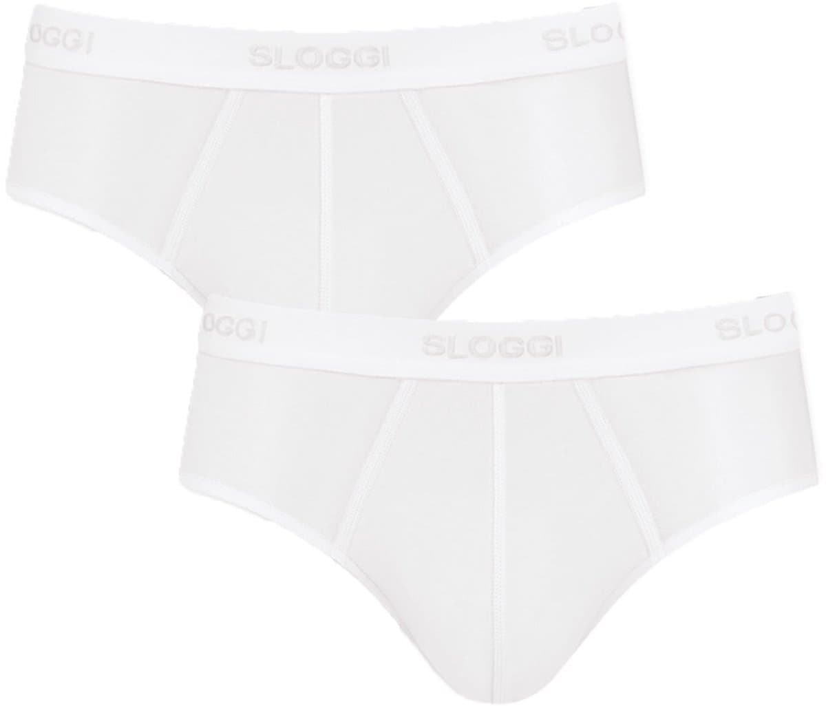 Sloggi - Men - 24/7 - Midi 2P - 10163131 – White - Maat L