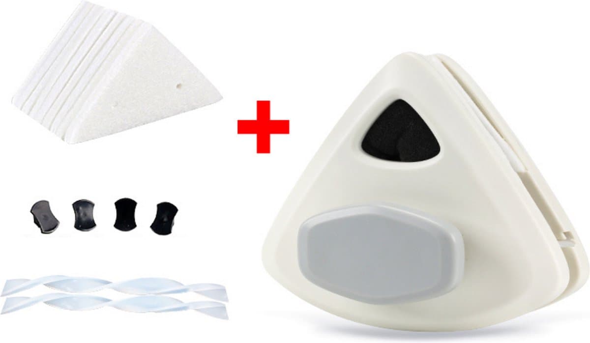 Anhichef® Magnetische Ramenwasser - Raamwisser Dubbel Glas 15-24mm Verbeterd Handvat - Ruitenreiniger 6 Doekjes - Ruitenwasser Set