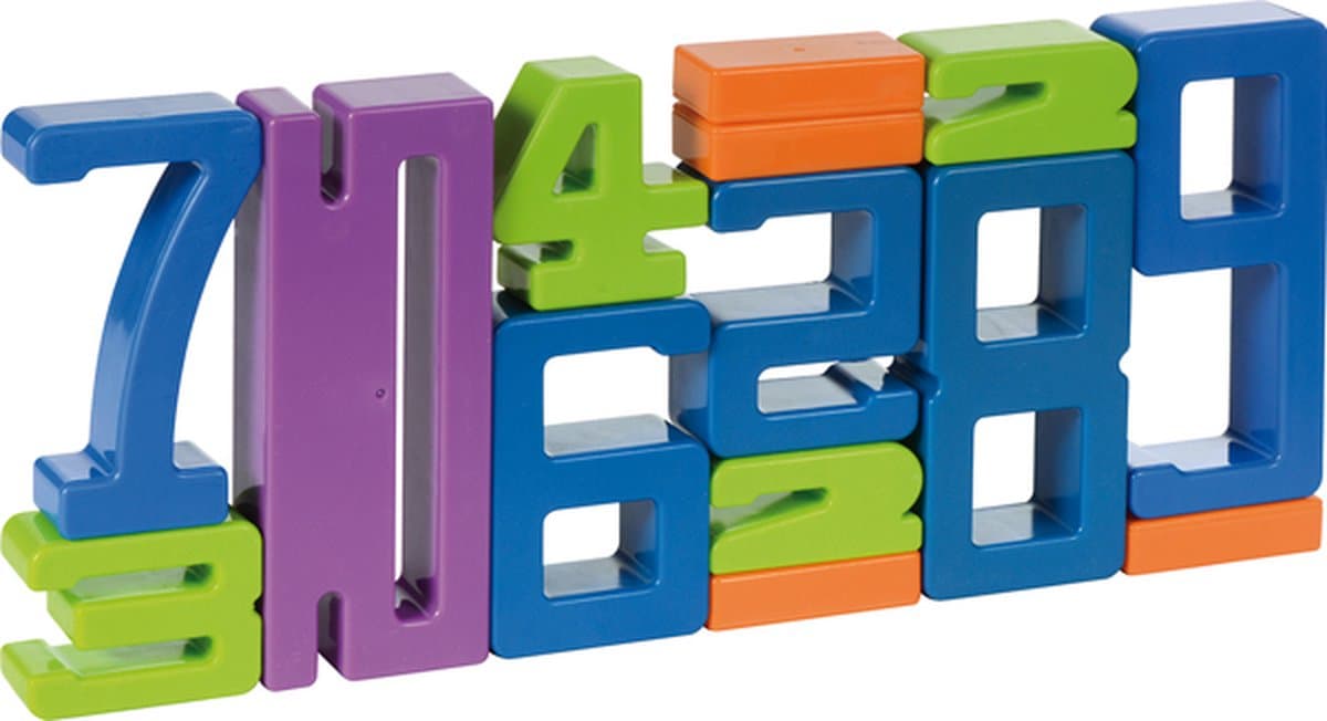 Eduplay cijfer bouwstenen set - educatief speelgoed 17 stuks.