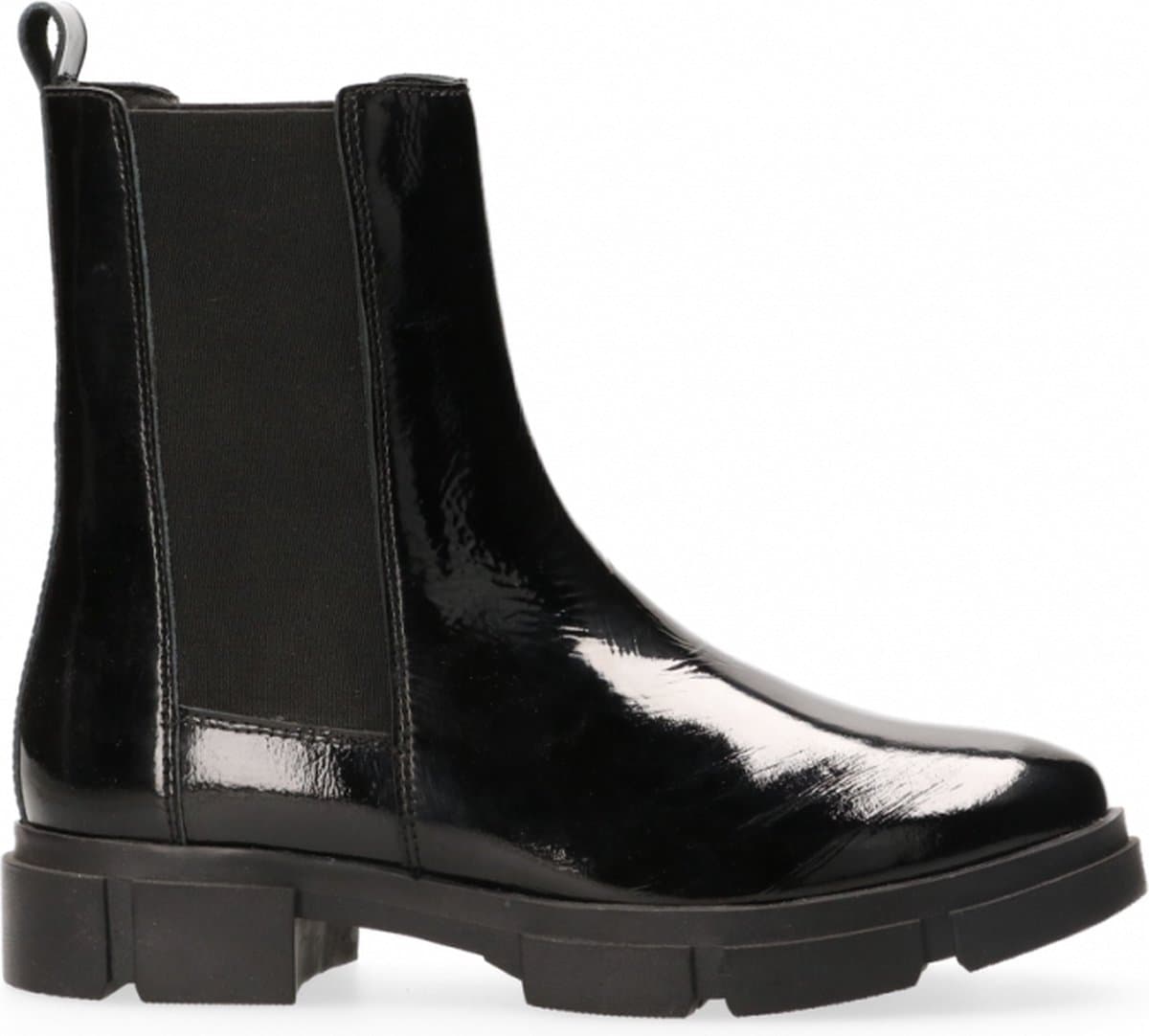Van Dalen - Chelsea boot lakleer - Black - 38