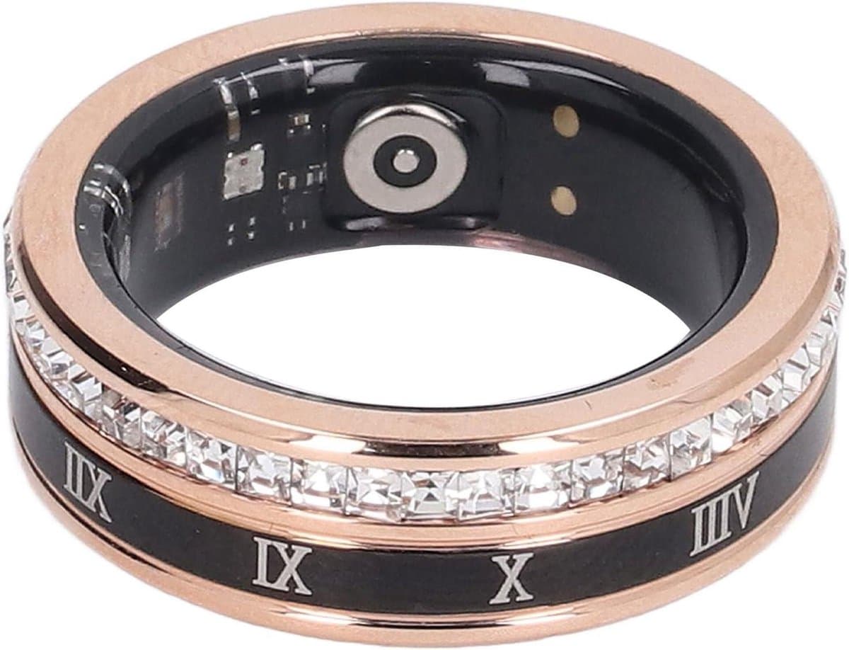 Slimme Gezondheidsring - Fitness Tracker - Dagelijkse Activiteit - IP68 Waterdicht - 18mAh Batterij - Goud