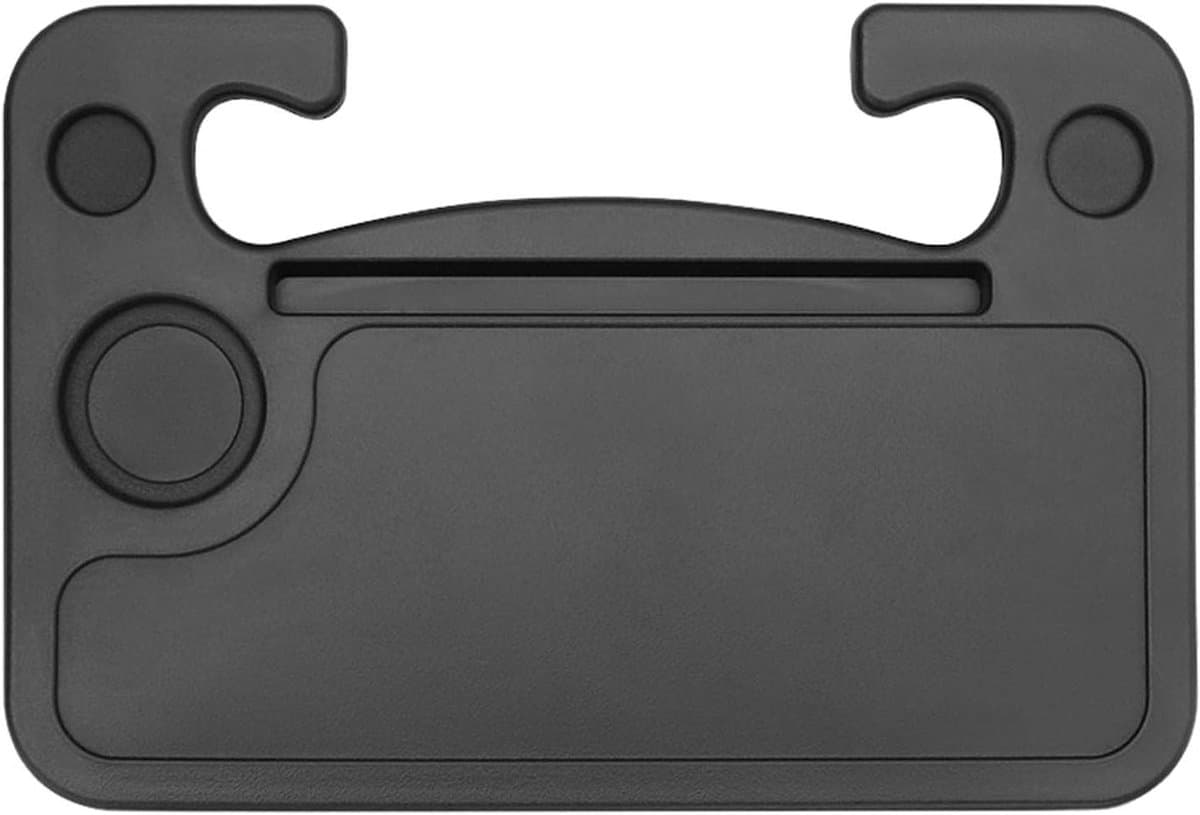 Autotafel Stuurwiel - Auto Bureau Laptop - Werken en Eten - Dubbelzijdig Ontwerp - 28 x 42 cm - Zwart