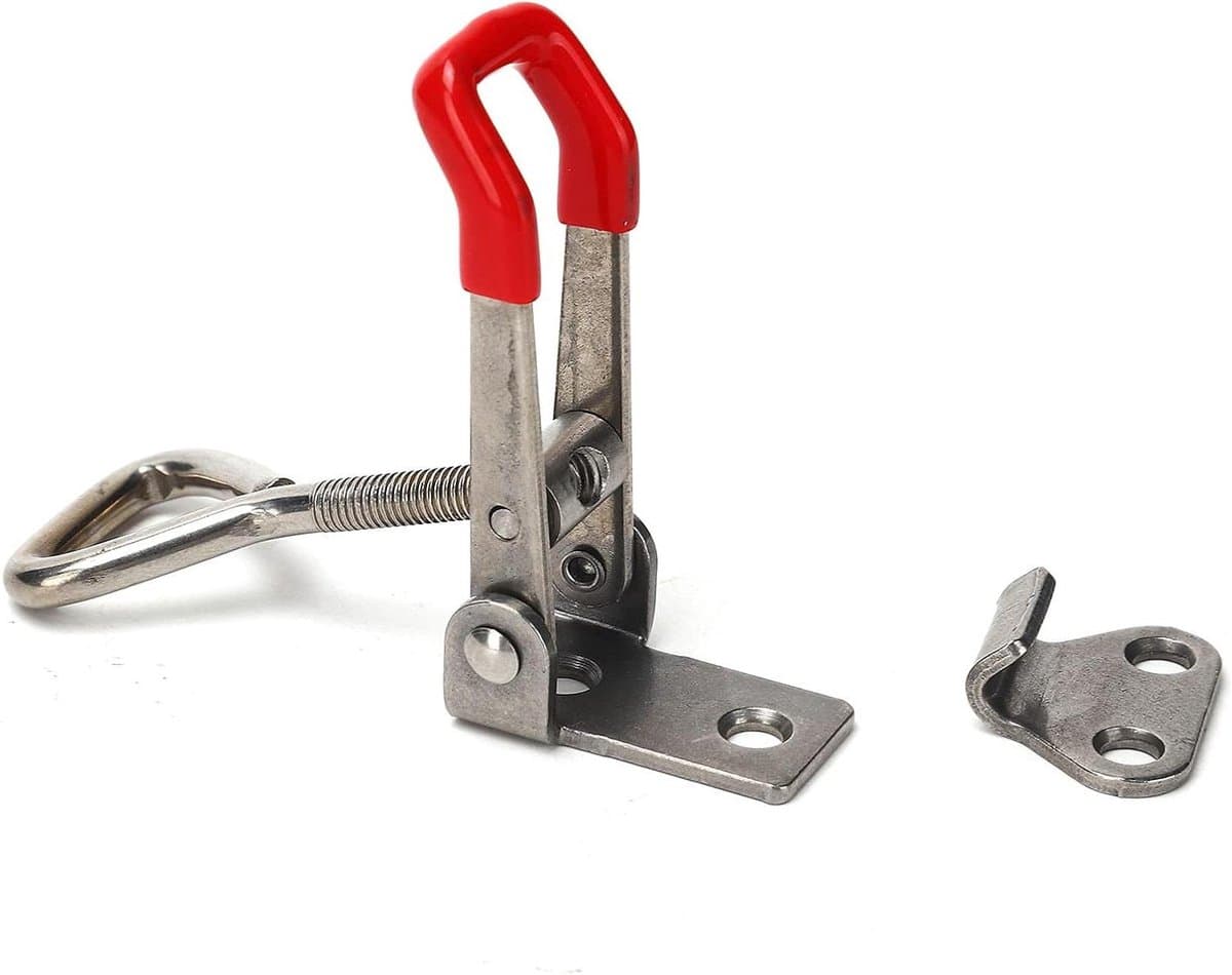 Roestvrijstalen knevelsluiting - Snelspanner vergrendeling - Houtbewerking projecten - Oxidatiebestendige constructie - 46 gram - Zilverkleurig
