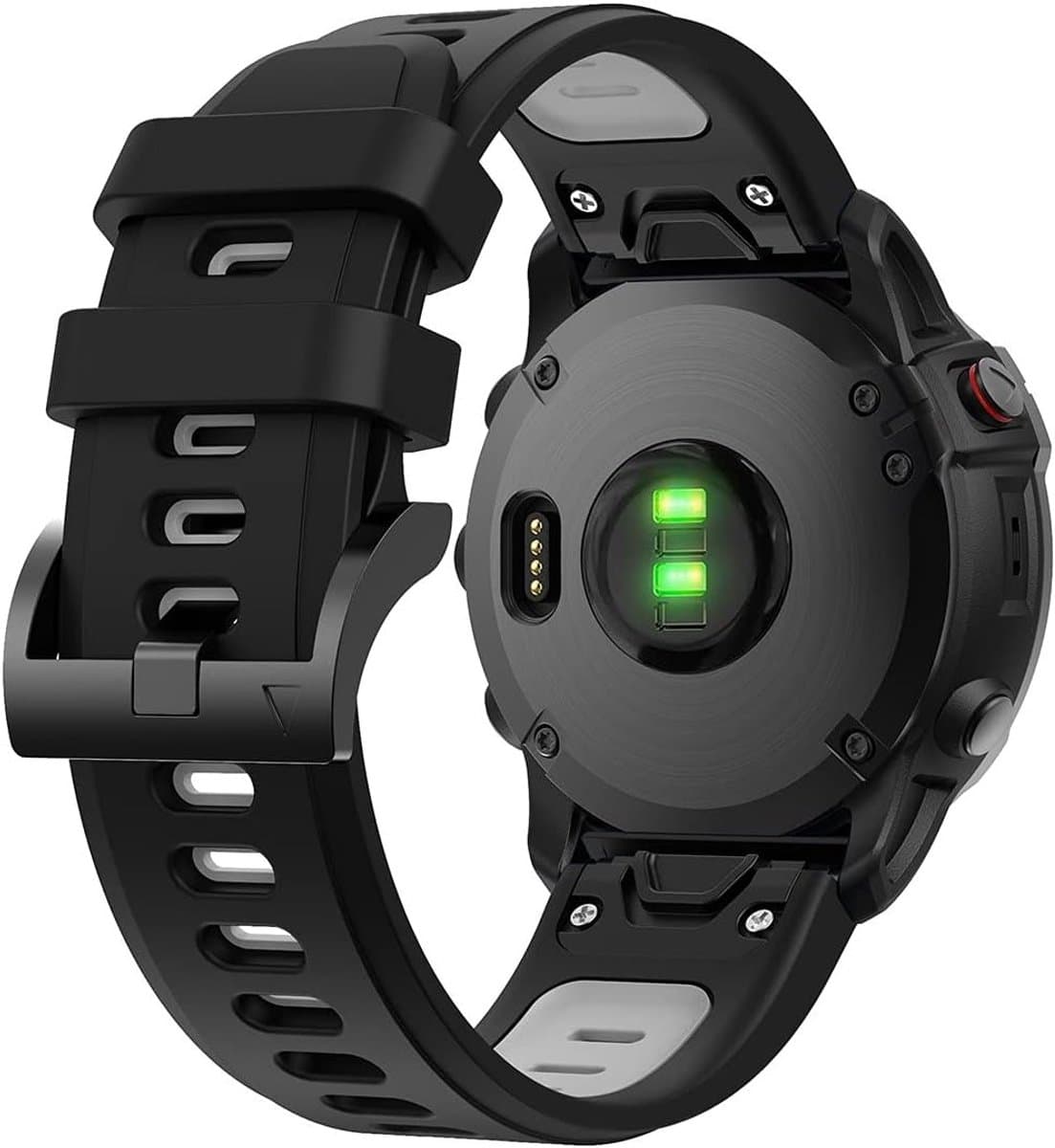 Silicone Horlogeband 22mm Geschikt voor Garmin D2 Delta, Sportieve Vervangband voor Activiteitenhorloges zoals Forerunner en Approach