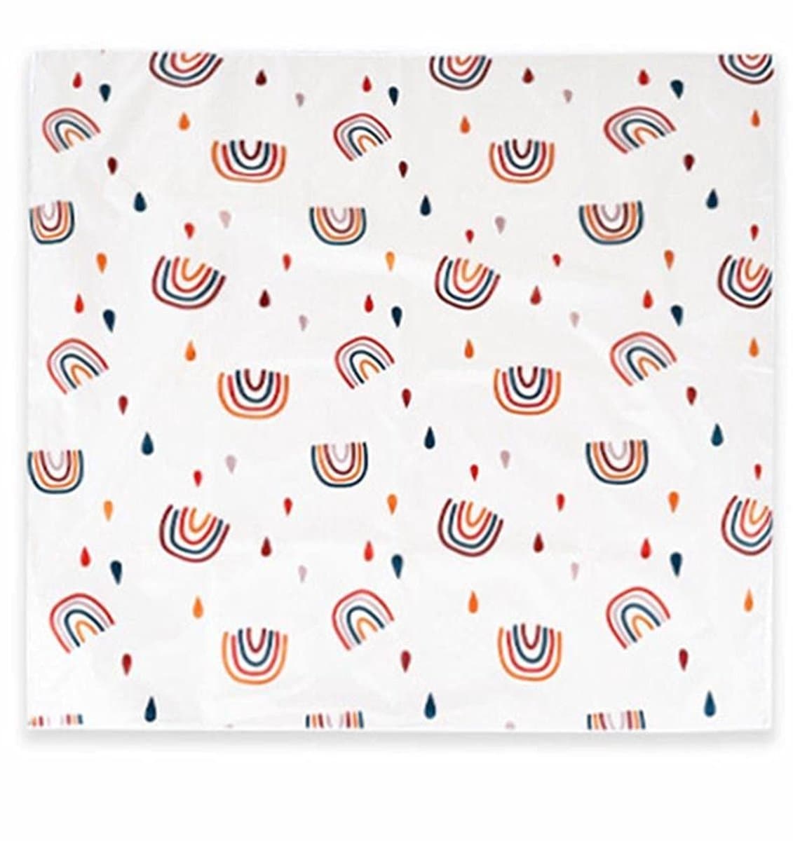 Dailygoody - Vloermat onder kinderstoel - Waterdicht en antislip - 110 x 110 cm - Multifunctioneel kruipkussen - Veilig en comfortabel - Geschikt