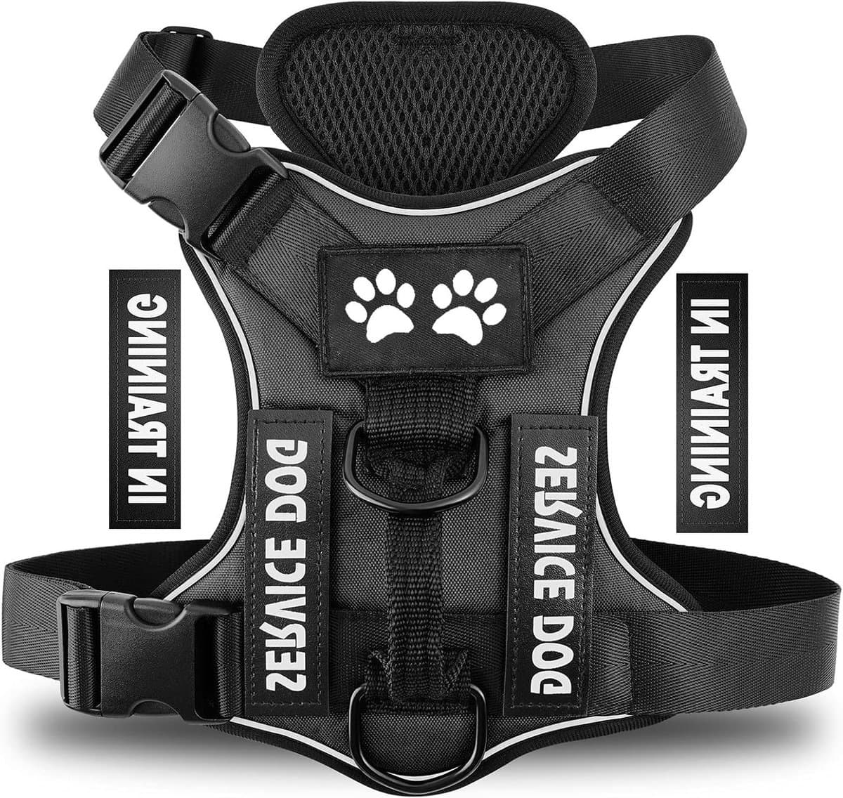 Reflecterende en Ademende Hondenharnas met Voorclip en Veiligheidsmechanisme voor Kleine, Middelgrote en Grote Honden - Comfortabel, Verstelbaar en Duurzaam