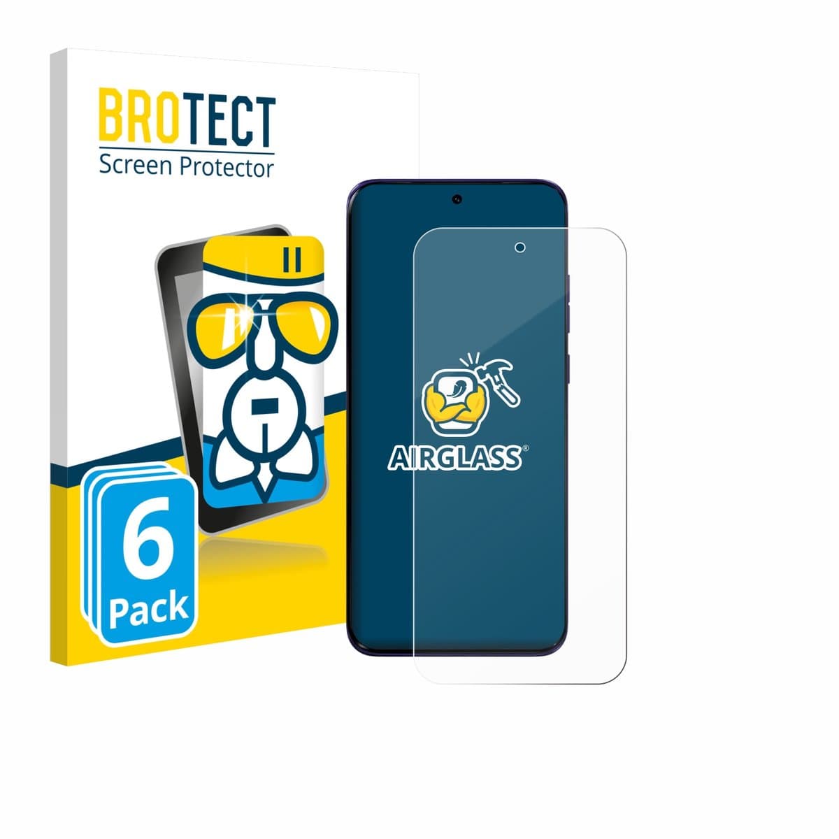 Screenprotector 6 Stuks voor Motorola Edge 70 Fusion Beschermglas transparant