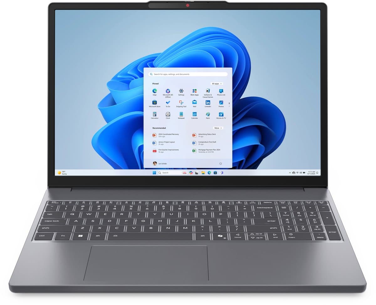 Lenovo IdeaPad Slim 3 15AHP10 AMD Ryzen™ 5 8640HS Laptop 38,9 cm (15.3") WUXGA 16 GB DDR5-SDRAM 512 GB SSD Wi-Fi 6 (802.11ax) Windows 11 Home Grijs Engels