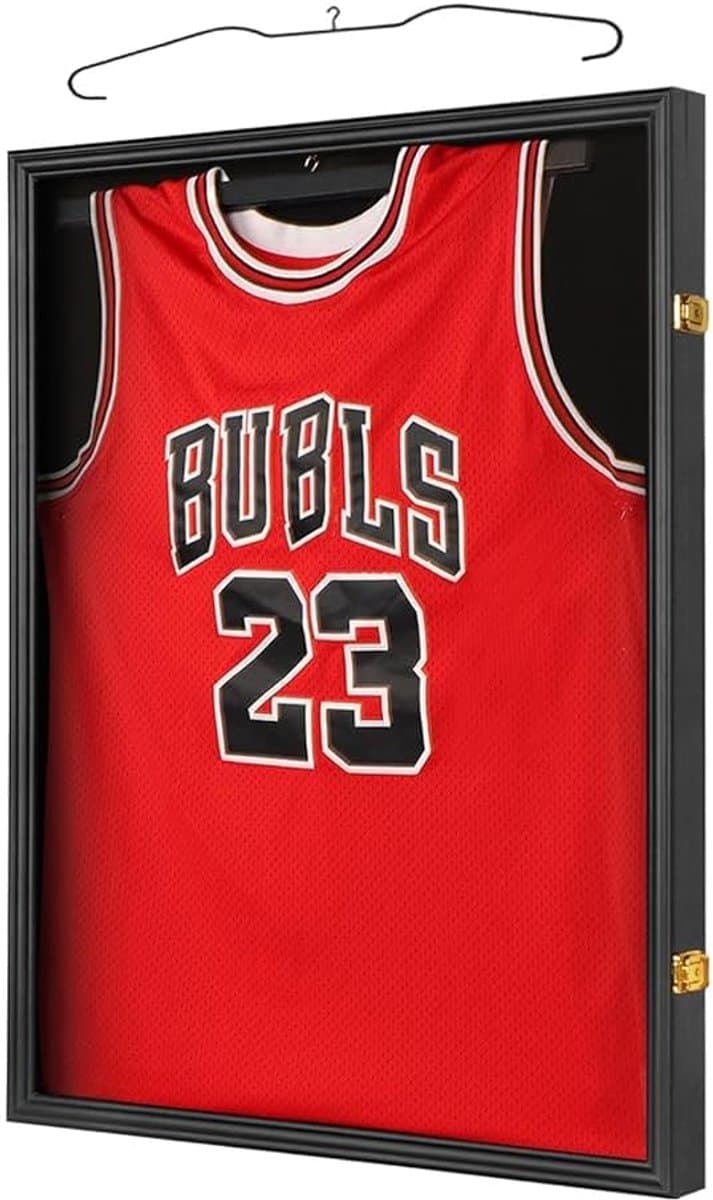 Sportshirt Vitrine - Memorabilia Frame - Verzameling Tonen - UV-bescherming Acryl - 79x59 cm - Zwart