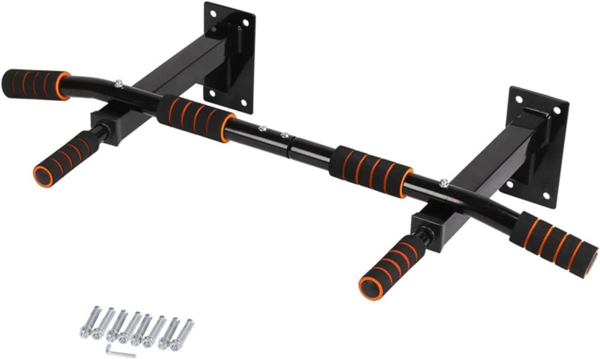 Optrekstang - Diprek Station - Home Gym Fitness - Versterkte Structuur - 94x55cm - Zwart