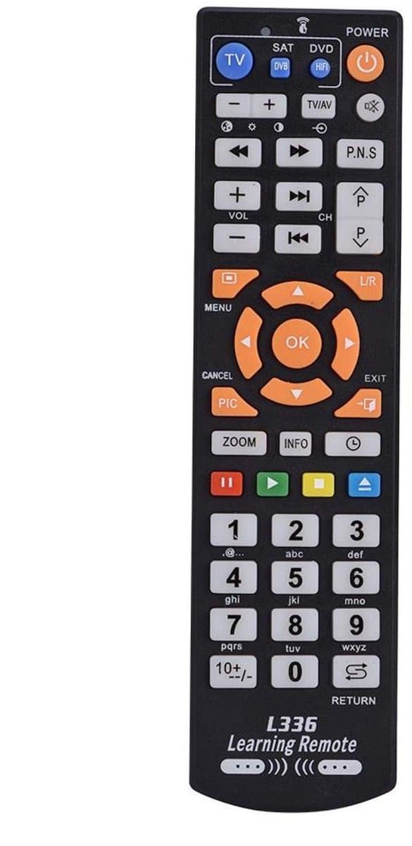 Dailygoody - Leren Afstandsbediening - Universele Slimme Controller - Leerfunctie - 19 x 5 x 2 cm - Geschikt voor TV, DVD en andere apparaten - Eenvou