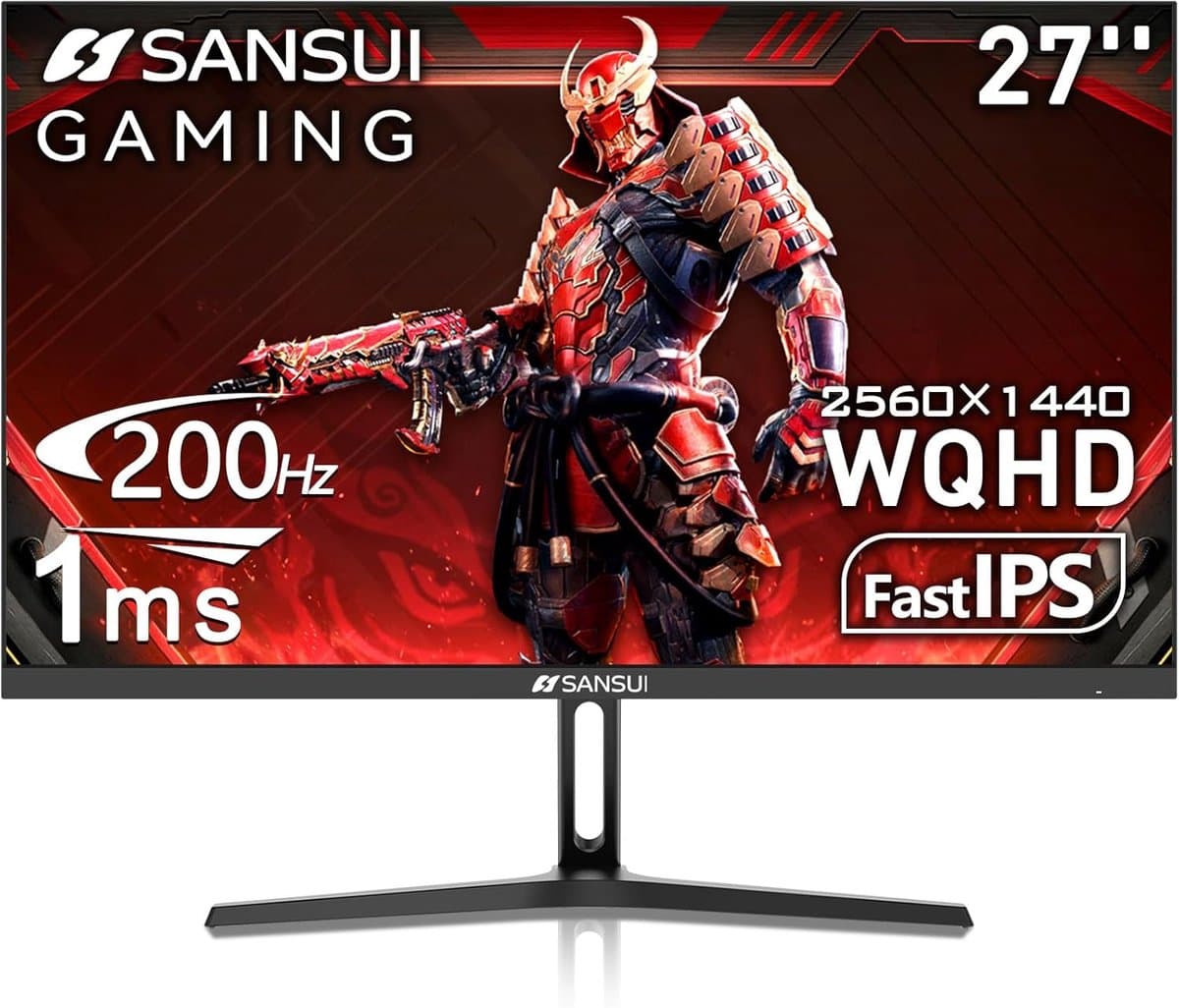 Gaming Monitor - WQHD Beeldscherm - Snelle Games - 1ms Reactietijd - 27 Inch - Blauw