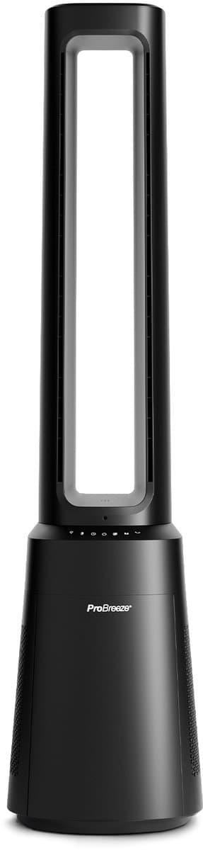 Pro Breeze OmniAir 41" premium bladloze torenventilator en luchtreiniger - zwart