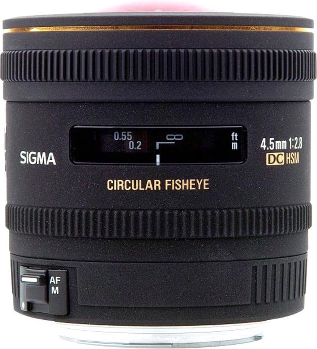 Sigma 4.5 mm - f/2.8 EX DC Circulair fisheye HSM - fisheye lens - Geschikt voor Nikon