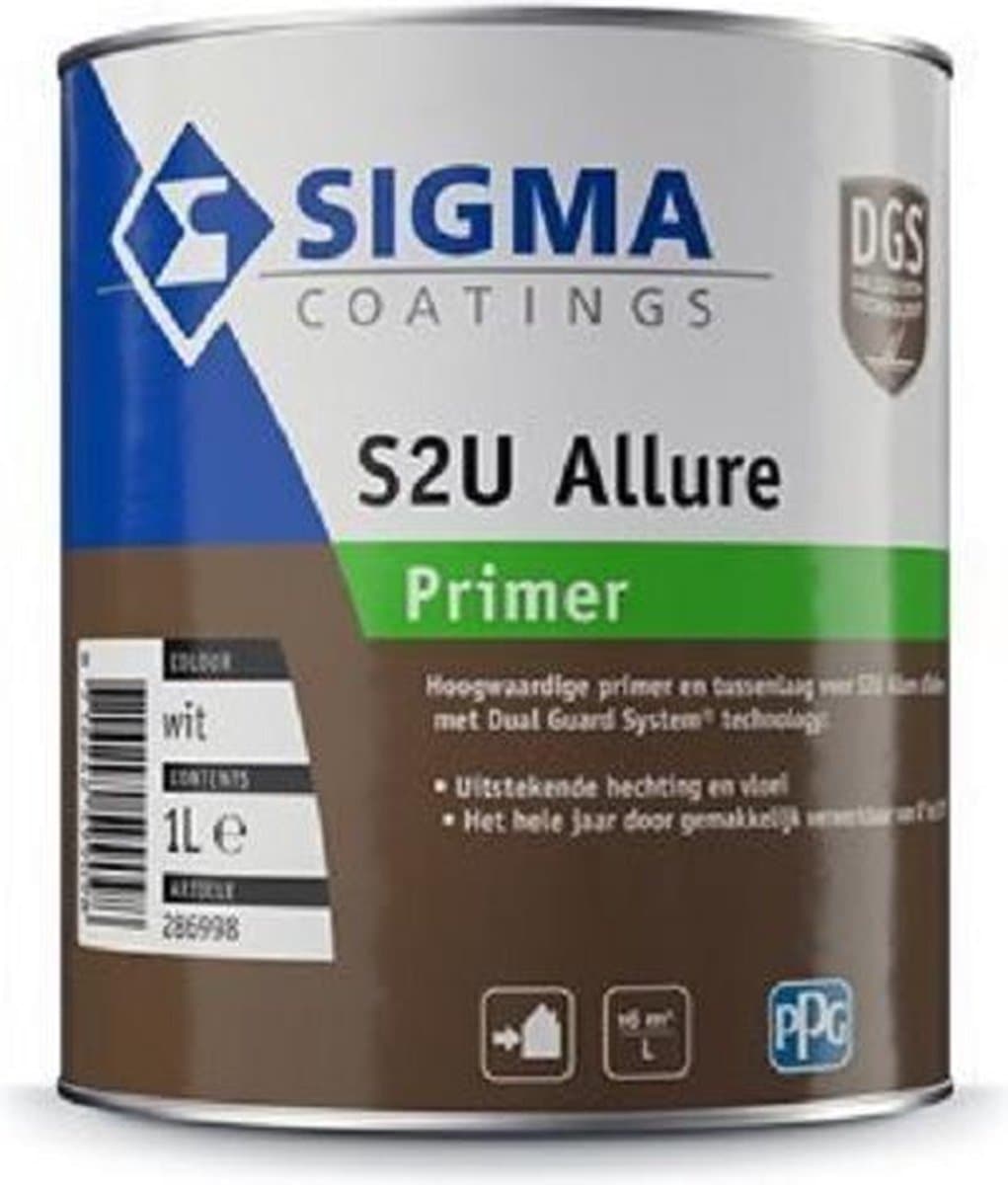Sigma S2u Allure Primer 1 Liter 100% Wit