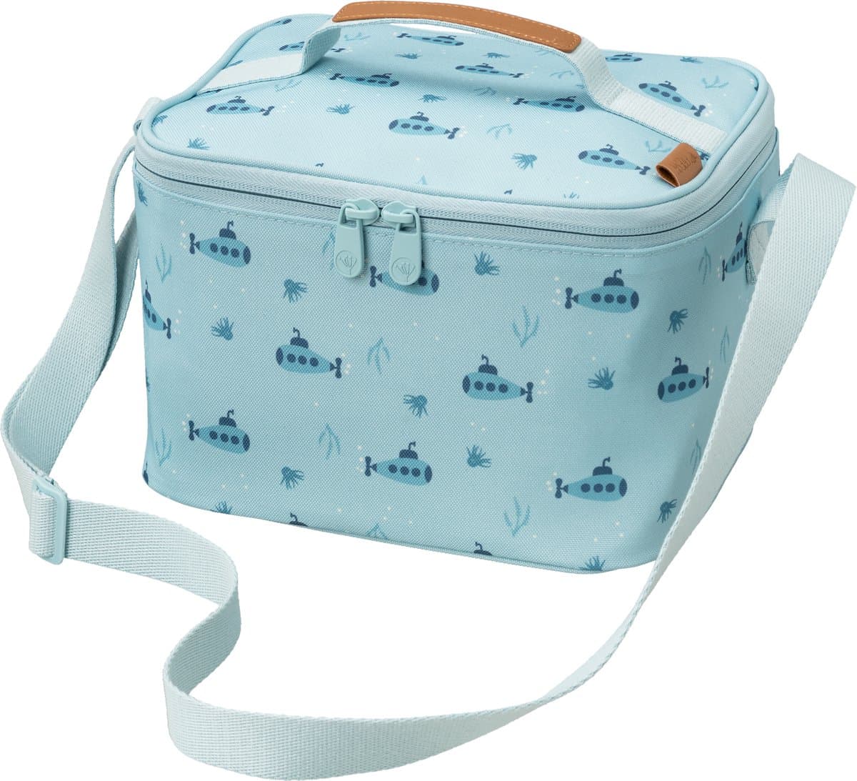 Fresk Grote Koeltas Kind 6.2 L – Lunchtas Jongens – Thermische Lunch Koeltas - Met Bestekvak - Waterafstotende Lunchtas - Blauw - Submarine